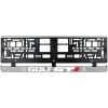 Set 2 bucati, suport numar inmatriculare argintiu Golf GTI, Autohelix MSA