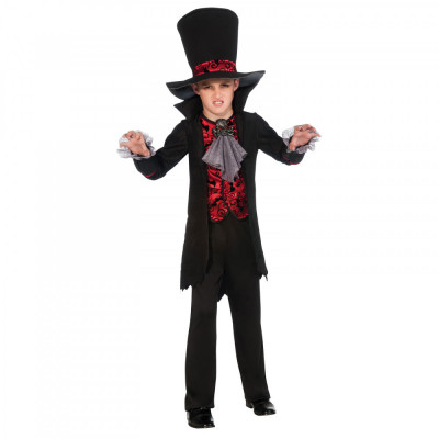 Costum Vampire Lord pentru baieti 120 cm 5-7 ani foto