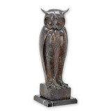 Bufnita-statueta din bronz cu un soclu din marmura TBA-8, Animale