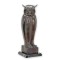 Bufnita-statueta din bronz cu un soclu din marmura TBA-8