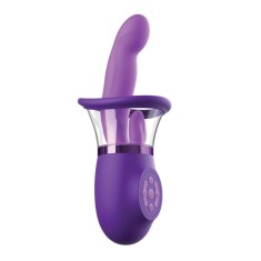 Stimulator Ultimate Pleasure Pro Plus, 5 Motore Puternice, Silicon, USB, Mov, 24.1 cm