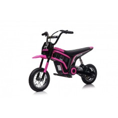 Motocicleta electrica pentru copii, Kinderauto Enduro, 5-10 ani, 350W, 24V, roz