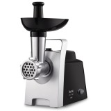 Masina de tocat carne, electrica, Tefal NE109838, functie Reverse, 1.7 kg/min, 1400 W, negru + argintiu, accesoriu carnati, acce
