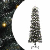 VidaXL Brad de Crăciun artificial cu 150 LED Verde 43 x 43 x 150 cm 3395930