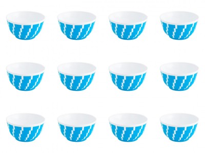 Set boluri, 12 piese, 350 ml, Plastic, Albastru turcoaz foto