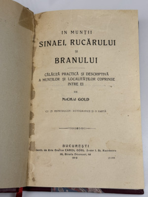 In muntii Sinaiei, Rucarului si Branului - Mihai Gold Haret 1910 foto