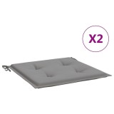 Cumpara ieftin Perne scaune gradina 2 buc. gri 40x40x3 cm tesatura Oxford