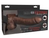 Strap-On Barbati Vibrator Telecomanda, Reincarcabil USB, Mulatru, Realist, Ham Ajustabil, Dildo Penis Extensie, Jucarie Sex Hot Pegging