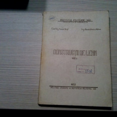 CONSTRUCTII DE LEMN - Vol. I - Focsa Virgil, Alexandrescu Adrian -1953, 353 p.