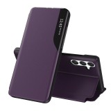 Husa Samsung Galaxy S25 FE Eco Leather View flip tip carte, mov