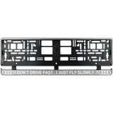 Set 2 bucati, suport numar inmatriculare argintiu Audi Drive