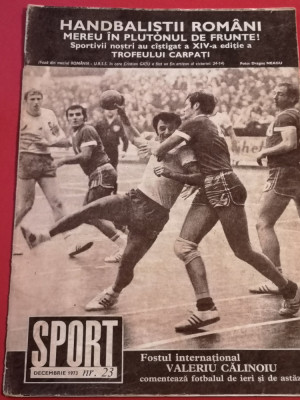 Revista SPORT nr. 23/decembrie 1973(Sportul Bucuresti,handbal,fotbal) foto