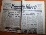 Romania libera 25 februarie 1992-interviu theodor stolojan