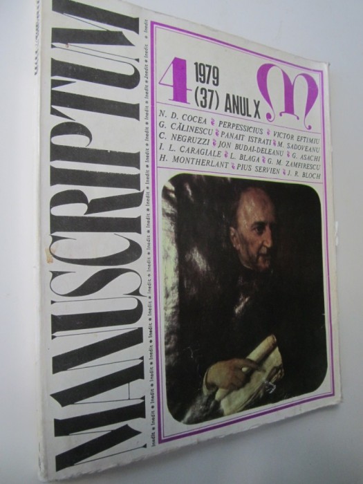 Revista Manuscriptum 4/1979 (37) Anul X