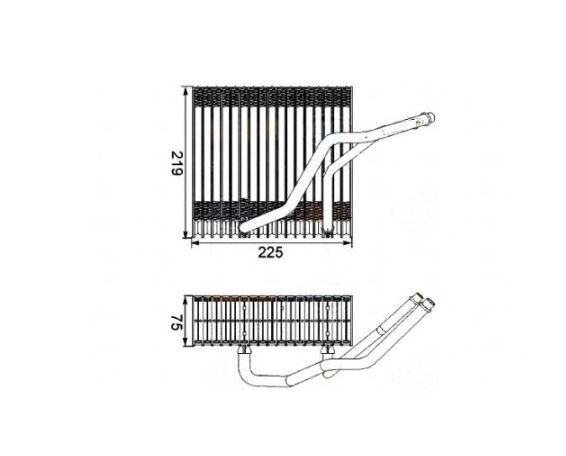 Evaporator aer conditionat SRL, AUDI A3, 1996-2003; TT, 1998-; Seat AROSA, LEON, TOLEDO, 1999-2005, Skoda OCTAVIA 1U, 1996-2010, VW BORA, GOLF IV, LU