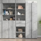 VidaXL Dulap &icirc;nalt, gri beton, 50x42,5x185 cm, lemn prelucrat