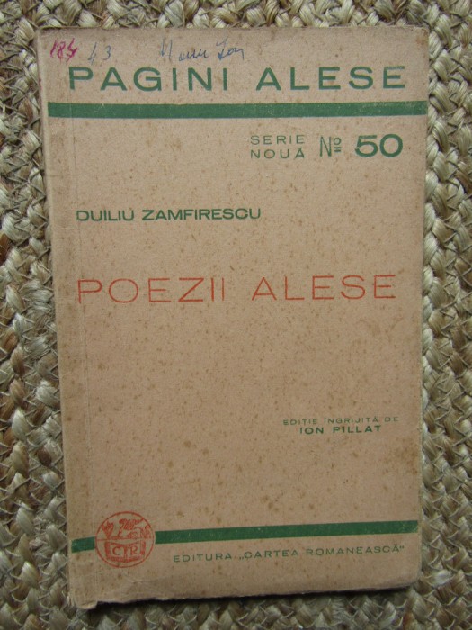 Duiliu Zamfirescu - Poezii Alese -ed.1942