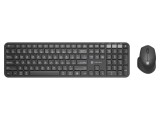 Kit de birou NATEC negru wireless USB A, tastatură și mouse optic, rază 10m, layout US