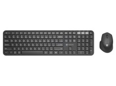 Kit de birou NATEC negru wireless USB A, tastatură și mouse optic, rază 10m, layout US