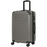HOMCOM Troler cu carcasă dură 66 cm, extensibil, ABS, cu 4 roți spinner, m&acirc;ner superior și lateral, &icirc;ncuietoare TSA, Gri &icirc;nchis | Aosom Romania