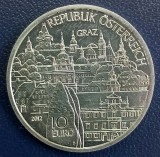 (S) MONEDA DIN ARGINT AUSTRIA - 10 EURO 2012 - STEIERMARK - GRAZ, TIRAJ 40.000 BUC