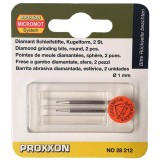 Set biaxuri diamantate de forma sferica Micromot Proxxon 28212, O1 mm, 2 bucati