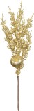 Crenguta decorativa de Craciun cu globuri, aurie, 31 cm, MagicHome