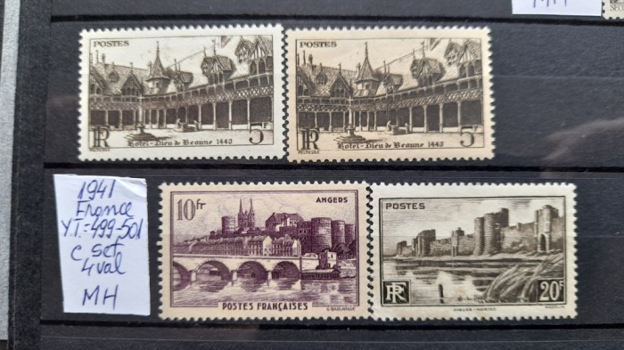 1941-Franta-YT499-501-4 val -MH