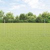 &Icirc;ngrădire cu st&acirc;lpi Argintiu 1 x 50 m Oțel