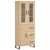 Cumpara ieftin Dulap inalt, stejar sonoma, 69,5x34x180 cm, lemn compozit