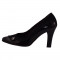 Pantofi dama, din piele naturala, Covi, B575-1, negru