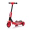Trotineta electrica cu aburi si lumini pentru copii, cu 3 roti, stabila, Kinderauto Aquamist, 30W, 6V 4.5Ah, rosie