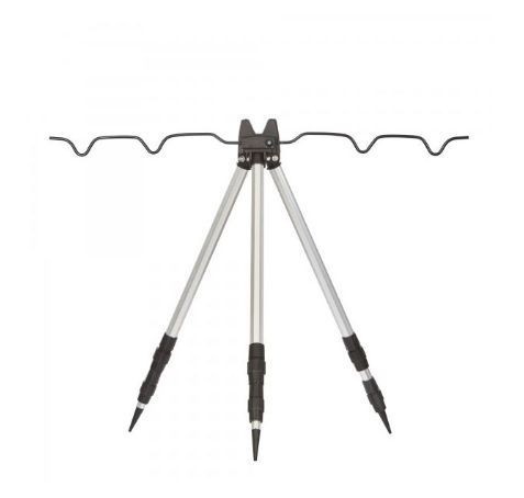 TRIPOD TELESCOPIC HAKUYO CU SUPORT PENTRU LANSETE, ALUMINIU, relabil inaltime 60CM - 123CM