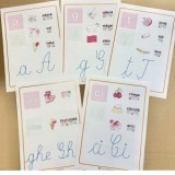 Set 38 planse didactice - Literele alfabetului si grupurile de litere