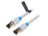 Cablu Patch S/FTP Cat6 RJ45 1m Gri, Vention