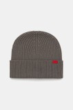 HUGO căciulă de l&acirc;nă culoarea negru, de lana, 50524570