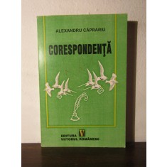 ALEXANDRU CAPRARIU - CORESPONDENTA