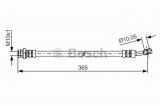 Conducta / cablu frana HYUNDAI TUCSON (JM) (2004 - 2010) BOSCH 1 987 481 456
