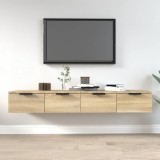 vidaXL Dulapuri de perete 2 buc stejar sonoma 68x30x20cm lemn compozit