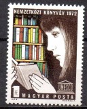 UNGARIA 1972, Anul International al Cartii, MNH, serie neuzata, Nestampilat