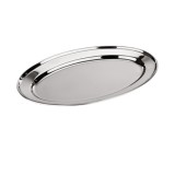 Platou oval din inox, 50x35 cm