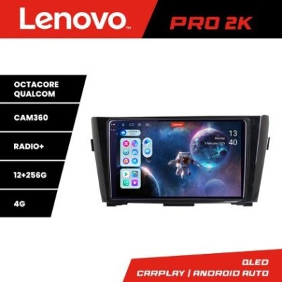 Navigatie Nissan Qashqai Lenovo Kit-353 8 core QLED 2K 12+256 360 Android Waze USB Navigatie Internet Youtube Radio CarStore Technology foto