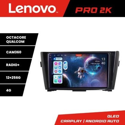 Navigatie Nissan Qashqai Lenovo Kit-353 8 core QLED 2K 12+256 360 Android Waze USB Navigatie Internet Youtube Radio CarStore Technology