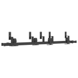 Cumpara ieftin Set feronerie pentru usi glisante, negru, 152,5 cm, otel