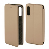 Husa Flip Cover Magnetic Pentru Samsung Galaxy A30s, Gold