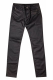 Pantaloni casual Zus van Sil, pentru femei, talie regular, cu buzunare decorative, Negru
