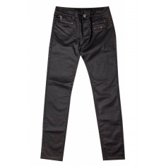 Pantaloni casual Zus van Sil, pentru femei, talie regular, cu buzunare decorative, Negru