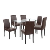 Set de masă Cadiz 6 1 alb-maro