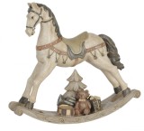 Cumpara ieftin Figurina Calut pe balansoar din polirasina maro 30x8x27 cm