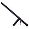 Tonfa autoaparare IdeallStore®, Police Force, cauciuc, 60 cm, negru, agatatoare inclusa